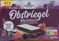 Mängden socker i Obstriegel Waldfrucht