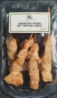 Mängden socker i Hähnchenspieße mit Teriyakisoße