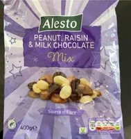 Mängden socker i Peanut raisin & milk chocolate