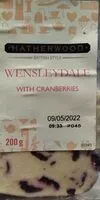 Mängden socker i Wensleydale with cranberries
