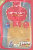 Mängden socker i Hot n Spicy cheddar slices