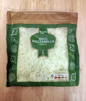 Mängden socker i Grated mozzarella cheese