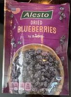 Mängden socker i Dried blueberries