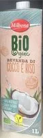 Mängden socker i Bio organic bevanda di cocco e riso