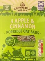 Mängden socker i Crownfield Apple & Cinnamon Porridge Oat Bars