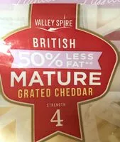 Mängden socker i 50% less fat mature cheddar cheese