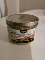 Mängden socker i Rillettes de canard