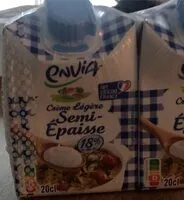 Mängden socker i Crème légère semi épaisse