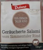 Mängden socker i Salami vom Simmentaler Rind
