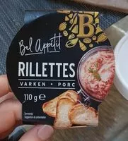 Mängden socker i Rillettes porc