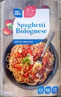 Mängden socker i Chef Select Italian Style Spaghetti Bolognese