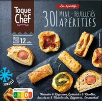 Mängden socker i 30 Mini feuilletés