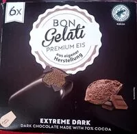 Mängden socker i Bon Gelati Extreme Dark