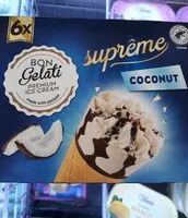 Mängden socker i Gelatelli cônes coco