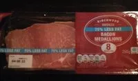 Mängden socker i Smoked 75 LESS FAT BACON MEDALLIONS