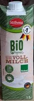 Mängden socker i milch Bio Organic Haltbare Vollmilch