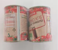 Mängden socker i Concentré de tomates bio