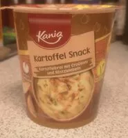 Mängden socker i Kartoffel Snack mit Croutons und Röstzwiebeln