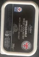 Mängden socker i Spreadable west contry butter