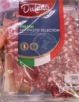 Mängden socker i Antipasto selection