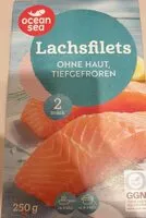Mängden socker i Lachsfilet ohne Haut, tiefgefroren
