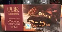 Mängden socker i Turron de chocolate 72% cacao almendras