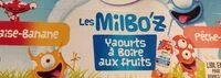 Mängden socker i Les milbo'z yaourt à boire au fruit