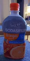 Mängden socker i Freeway Sodasirup Orangen ohne Zuckerzusatz