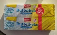 Mängden socker i Butterkeks
