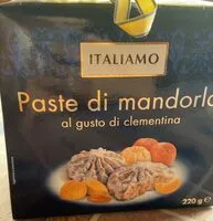 Mängden socker i paste di mandorla al gusto clumentina