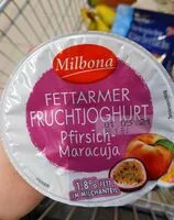 Mängden socker i Fettarmer Fruchtjoghurt Pfirsich-Maracuja