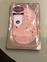 Mängden socker i Mortadella mit Paprika und Ei. Sort wurst