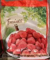 Mängden socker i Fraises surgelées