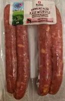 Mängden socker i Emmentaler Käsewürstli