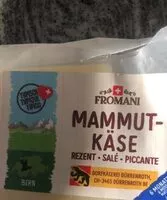 Mängden socker i Mammut Käse Rezent