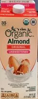 Mängden socker i Organic Almond Milk (Unsweetened)