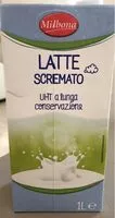 Mängden socker i Latte scremato uht