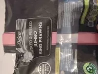 Mängden socker i King prawns