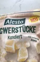 Mängden socker i Ingwerstücke kandiert