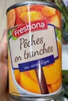 Mängden socker i Peches en tranche