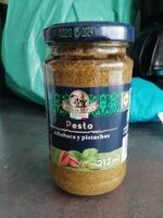 Mängden socker i Pesto albahaca y pistachos