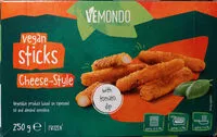 Mängden socker i Vegan sticks cheese-style