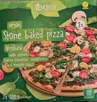 Mängden socker i Stone baked vegan pizza - Verdura