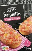 Mängden socker i Baguette Schinken