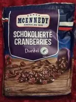 Mängden socker i Schokolierte Cranberries
