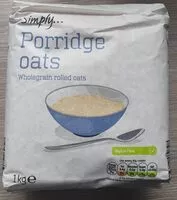 Mängden socker i Simply porridge oats