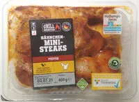 Mängden socker i Mini-Hähnchen-Steaks Pfeffer