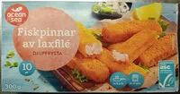 Mängden socker i Ocean Sea Fiskpinnar av laxfilé