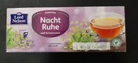 Mängden socker i Nacht Ruhe Tee