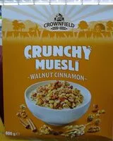 Mängden socker i Crunchy muesli walnut cinnamon